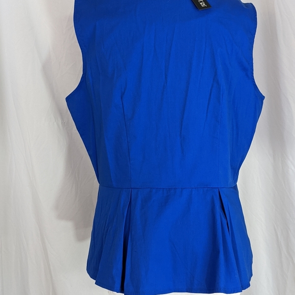☀️Apt 9 NWT pleated top Large blue - Picture 11 of 14